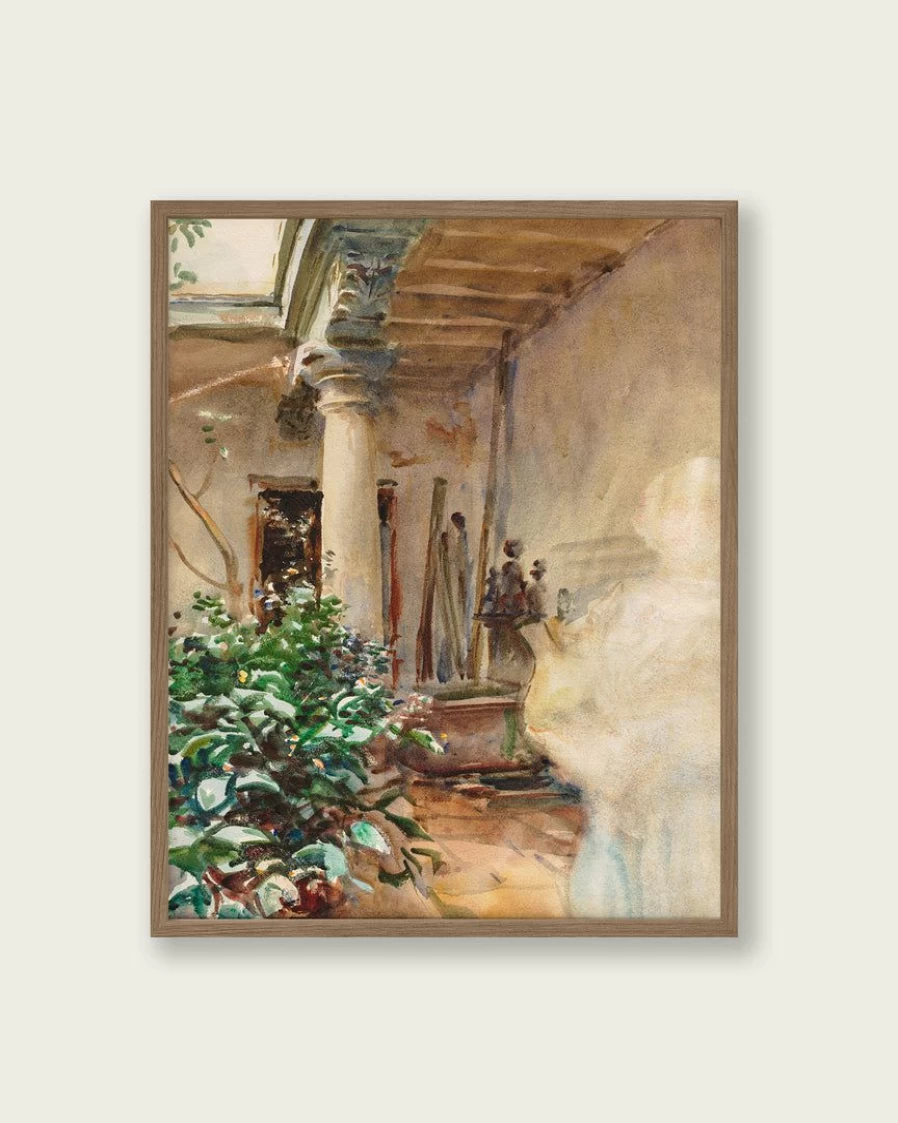 "The Patio" Wall Art Print - Lone Fox Home Decor - Modern Landscape Poster