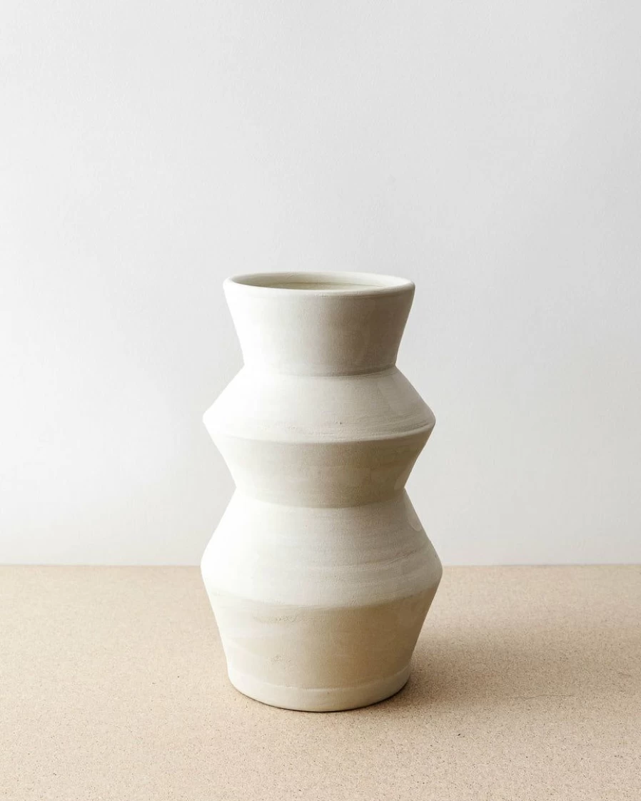 Handmade Thrown Ceramic Vase No.5 - Artisanal Pottery from La Nava Collection