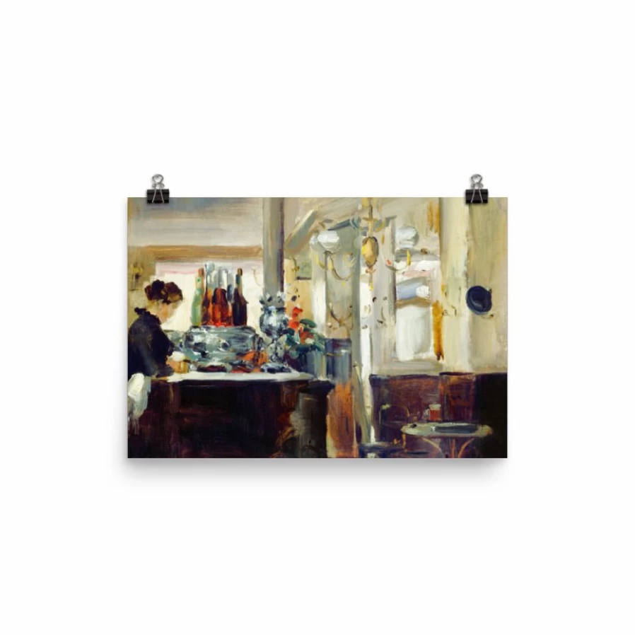 "Bon Bock Cafe Art Print - Lone Fox Best Sellers Collection - Premium Wall Art Decor"