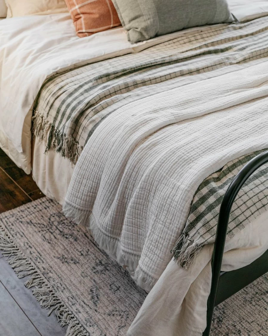 "Lewis Woven Plaid Throw Blanket - Cozy Creative Home Decor"