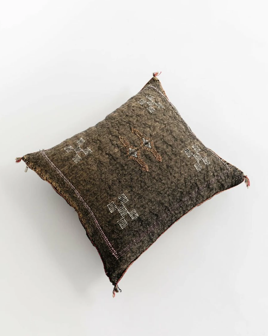 Vintage Silk Sabra Pillow Cover - Bohemian Luxury Home Decor