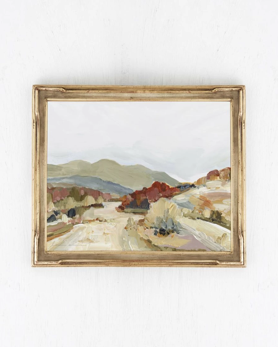 "Laurie Anne Art 'JT Riverbed' Landscape Canvas Wall Art Print"