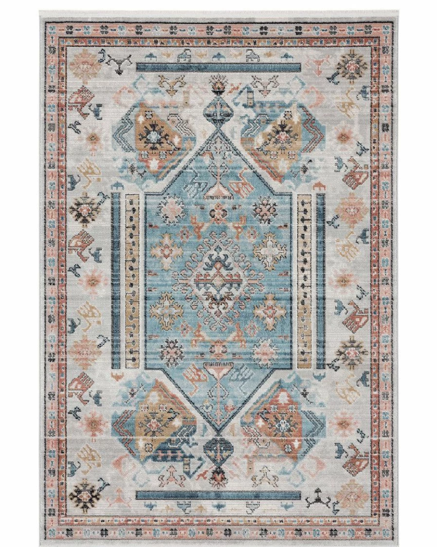 "Lillian Turkish Rug – Handmade Vintage Design for Boho Home Decor"