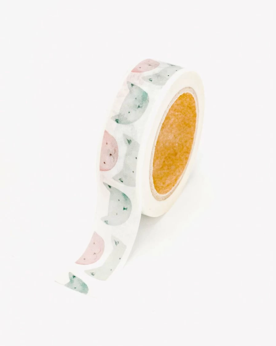 Pastel Kitty Washi Tape for DIY Crafts - Decorative Adhesive Tape for Scrapbooking, Journals, and Planners