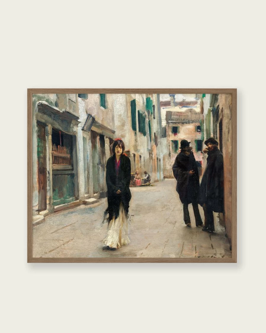 "Lone Fox 'Street In Venice' Premium Art Print – Best-Selling Wall Art Decor"