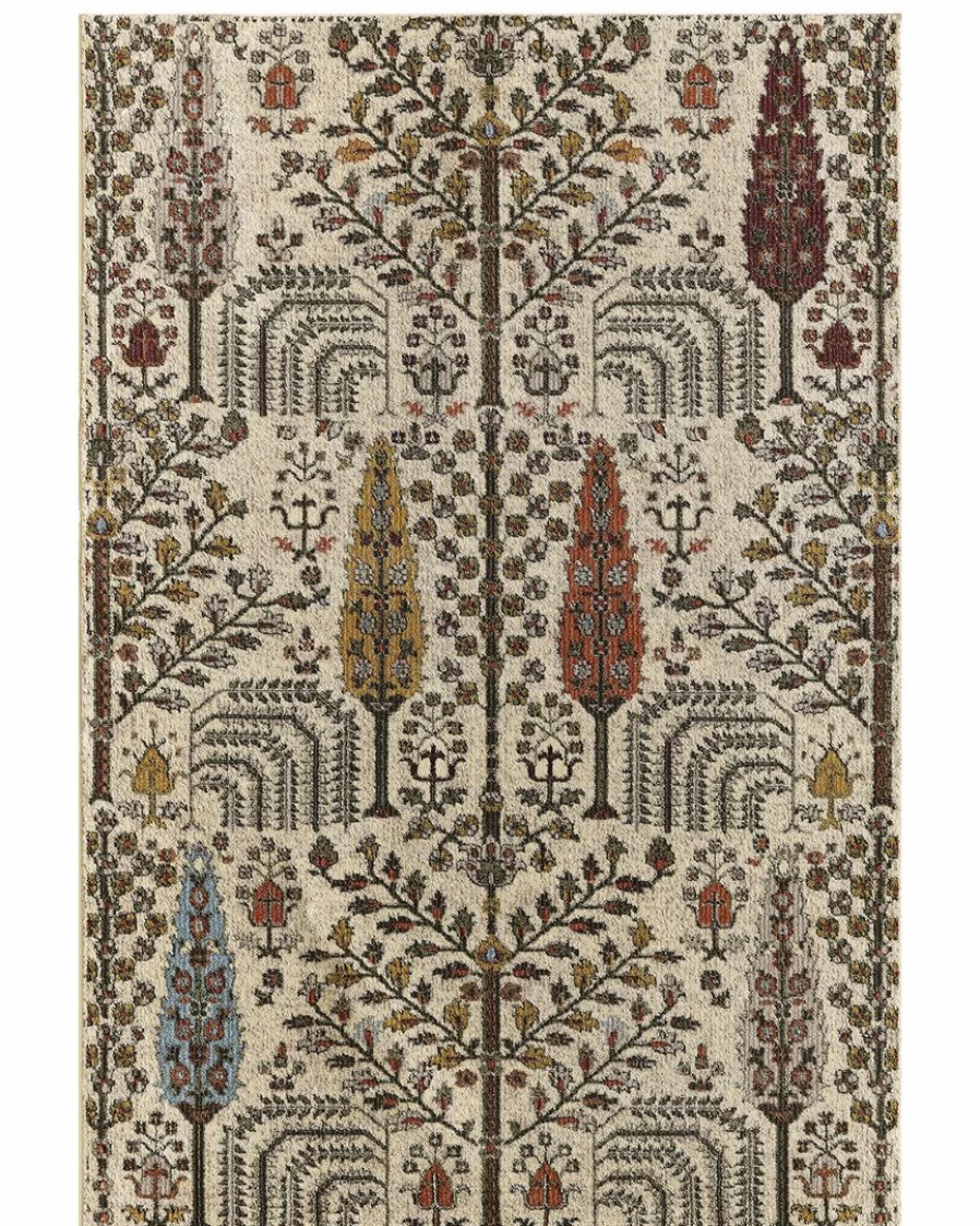 "Vintage Anderson Rug – Lone Fox Style Distressed Bohemian Floor Covering"