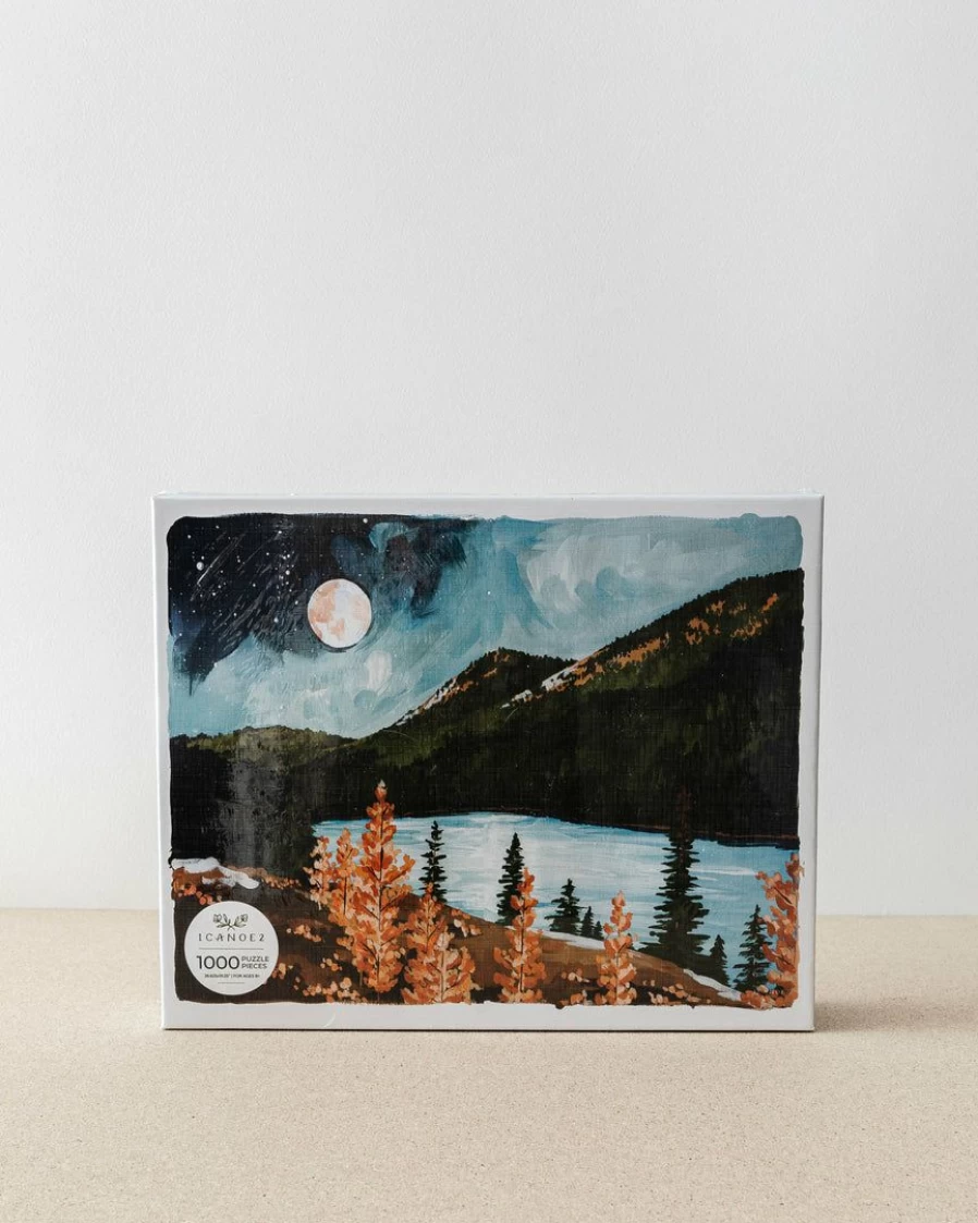 "Alpine Moon 1000-Piece Jigsaw Puzzle by Canoe – Scenic Landscape Challenge"