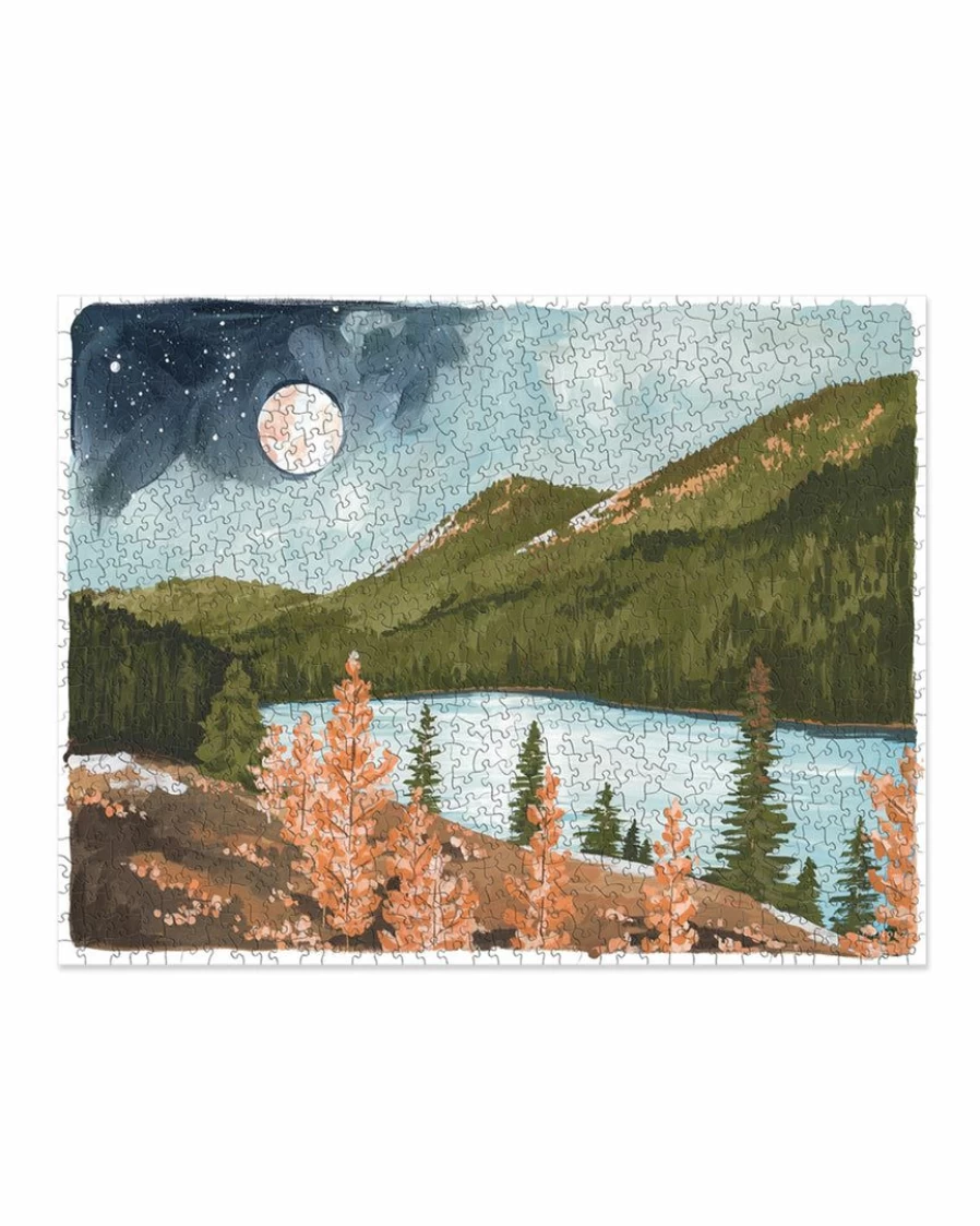 "Alpine Moon 1000-Piece Jigsaw Puzzle by Canoe – Scenic Landscape Challenge"