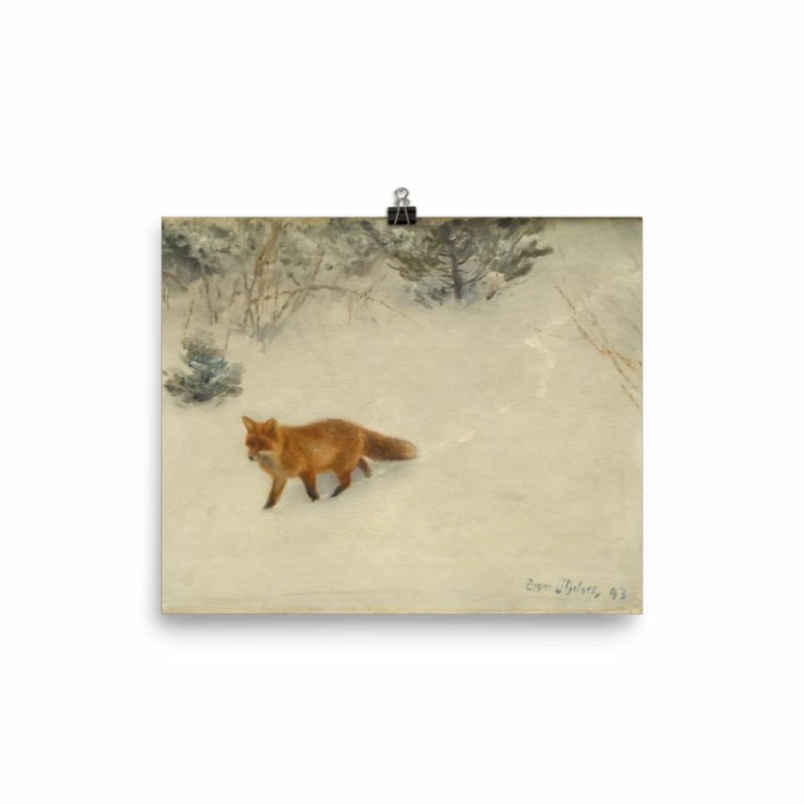 "The Fox" Wall Art Print - Lone Fox Best Sellers Collection - Premium Home Decor Artwork