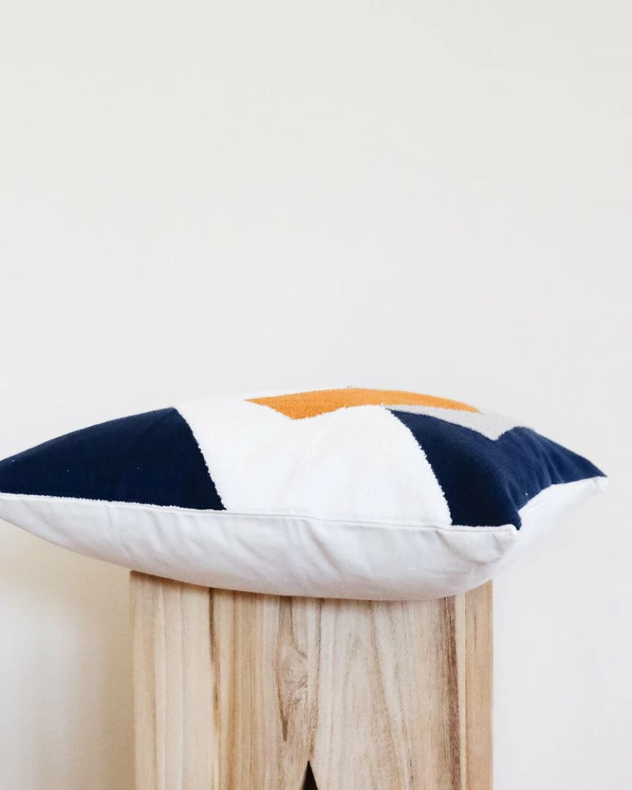 Lone Fox Tegan Embroidered Decorative Pillow Cover - Boho Chic Home Accent