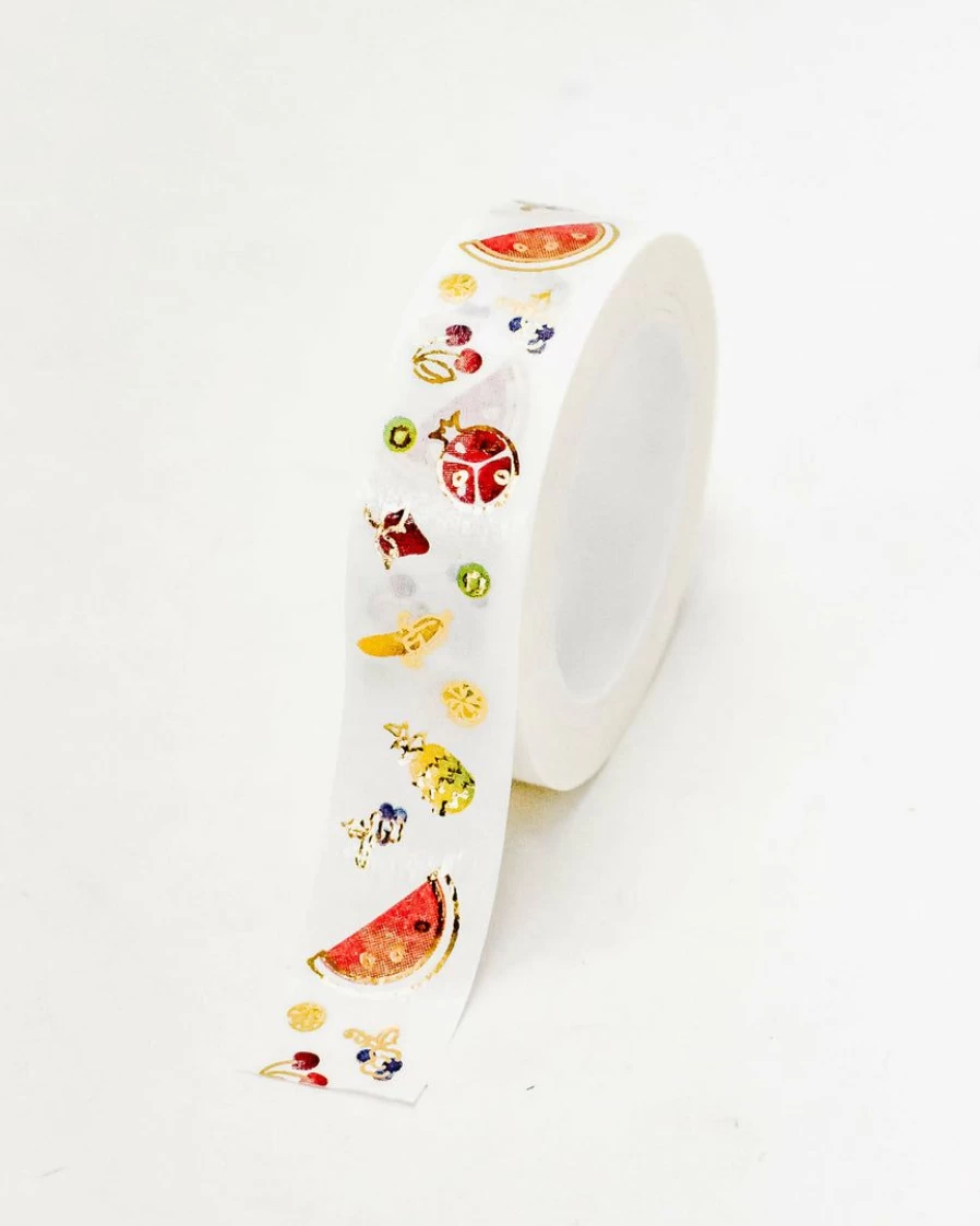 "Summer Fruits Washi Tape - Colorful Decorative Stickers for Scrapbooking & DIY Crafts"
