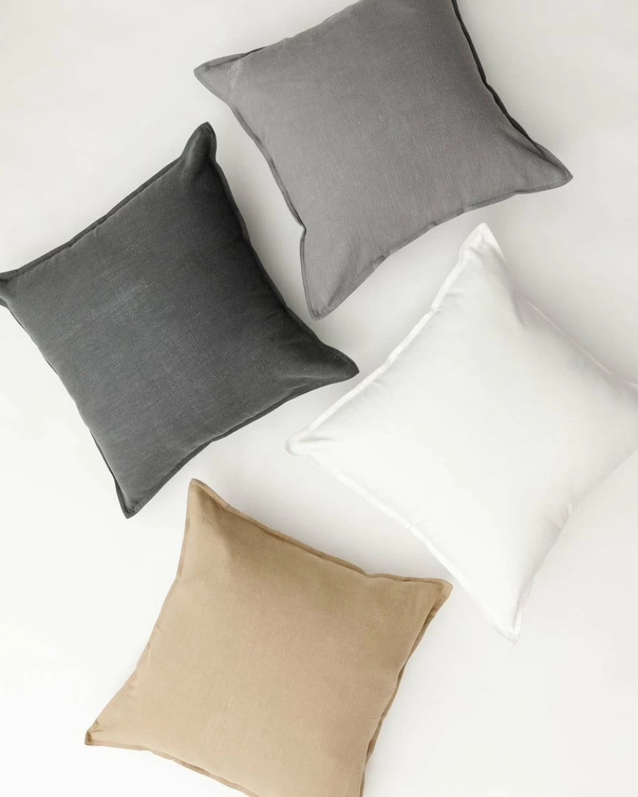 Organic Linen Pillow Cover - Breathable & Sustainable Bedding - Lone Fox Home Decor
