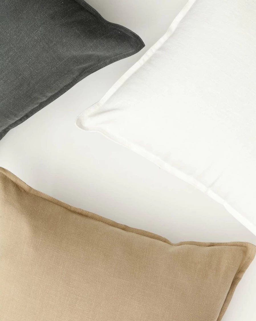 Organic Linen Pillow Cover - Breathable & Sustainable Bedding - Lone Fox Home Decor