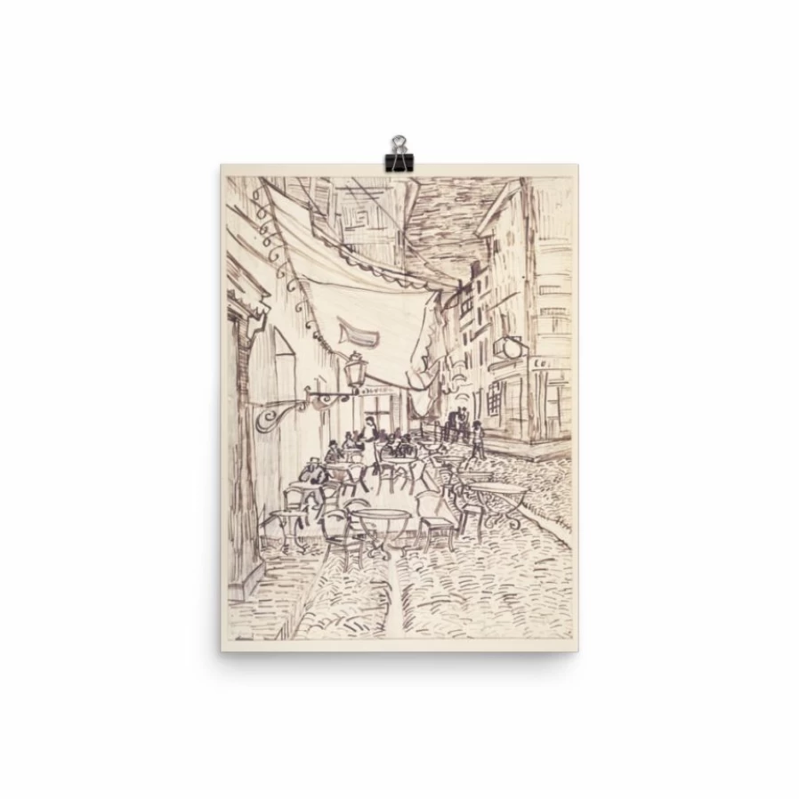 "Van Gogh Cafe Terrace at Night Art Print - Premium Wall Art Decor"