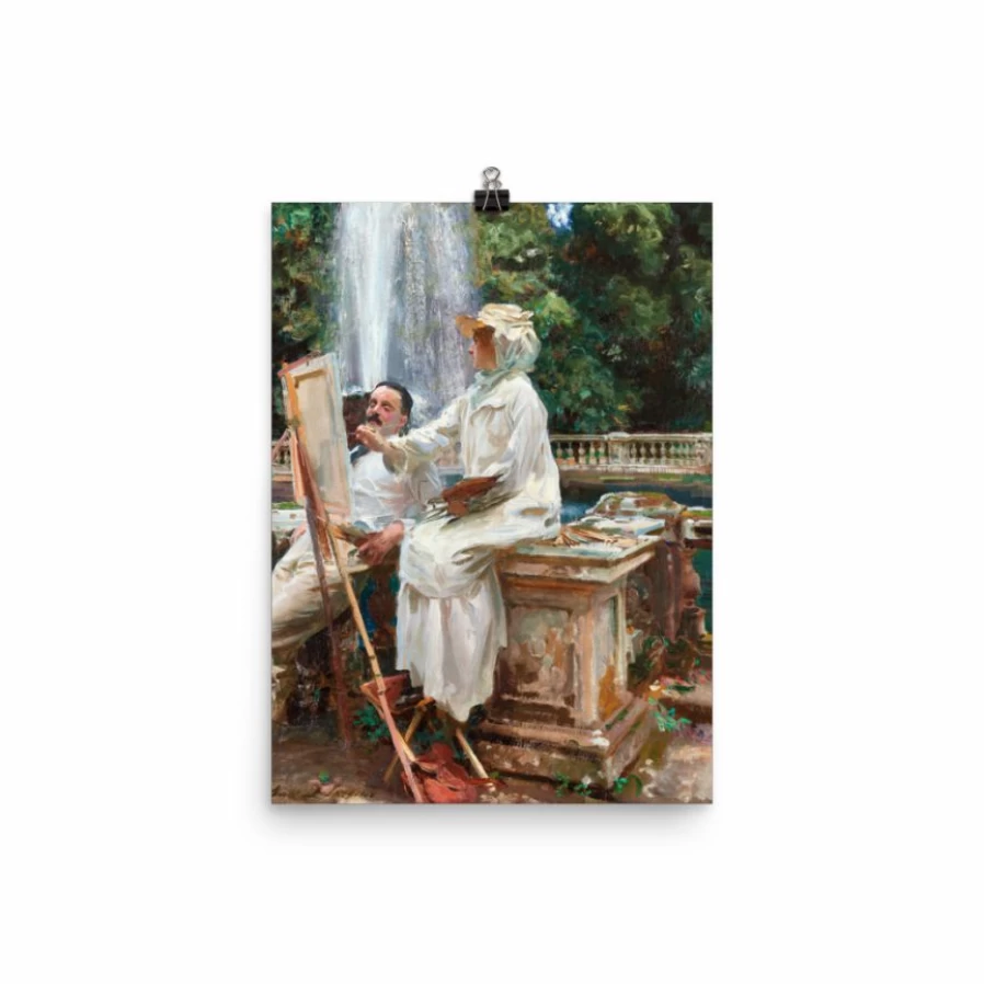 "The Fountain" Art Print by Lone Fox - Premium Wall Art Decor