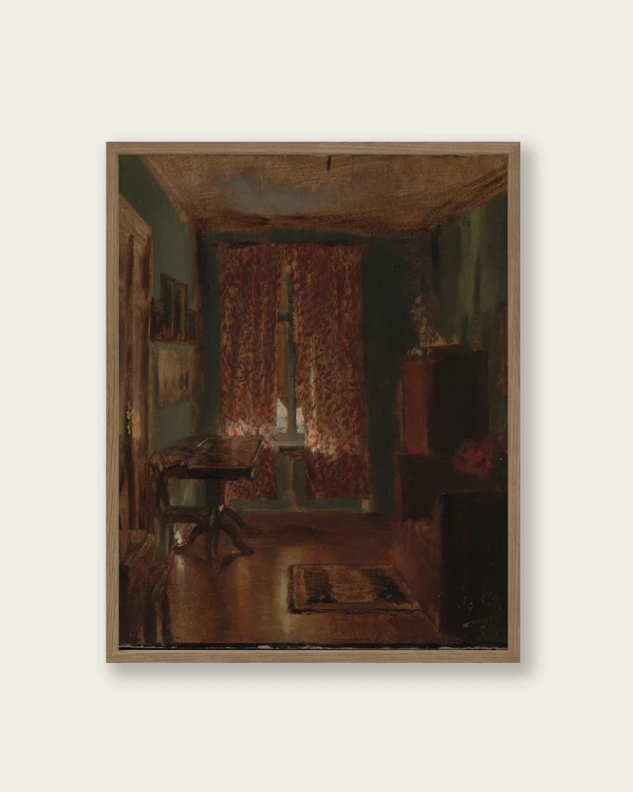 "Lone Fox 'The Artist's Sitting Room in Ritterstrasse' Wall Art Print - Premium Home Decor Artwork"