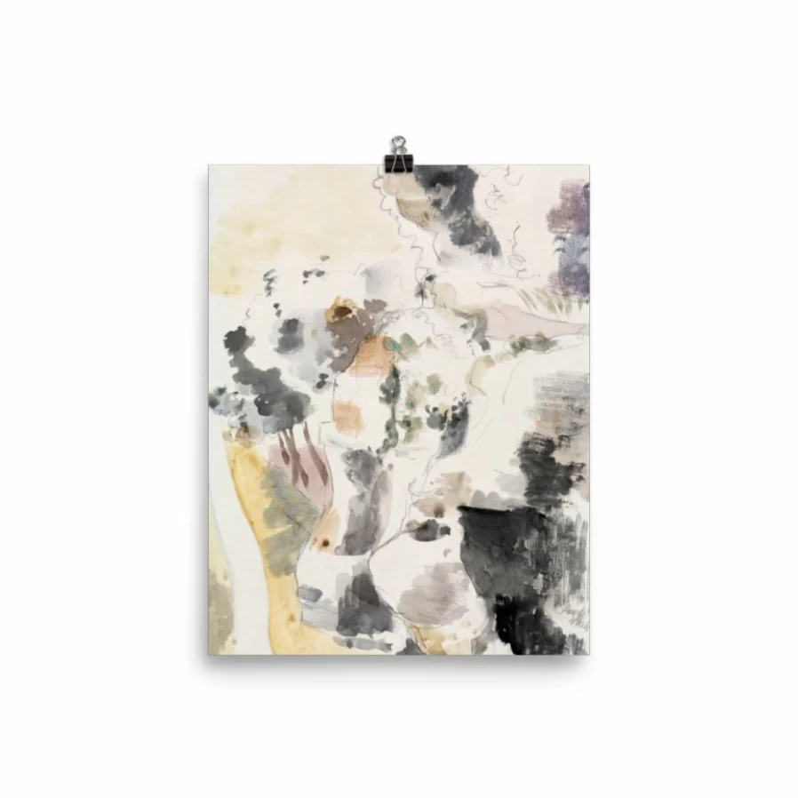 "Cliffs Landscape Art Print - Best Selling Wall Decor by Lone Fox"