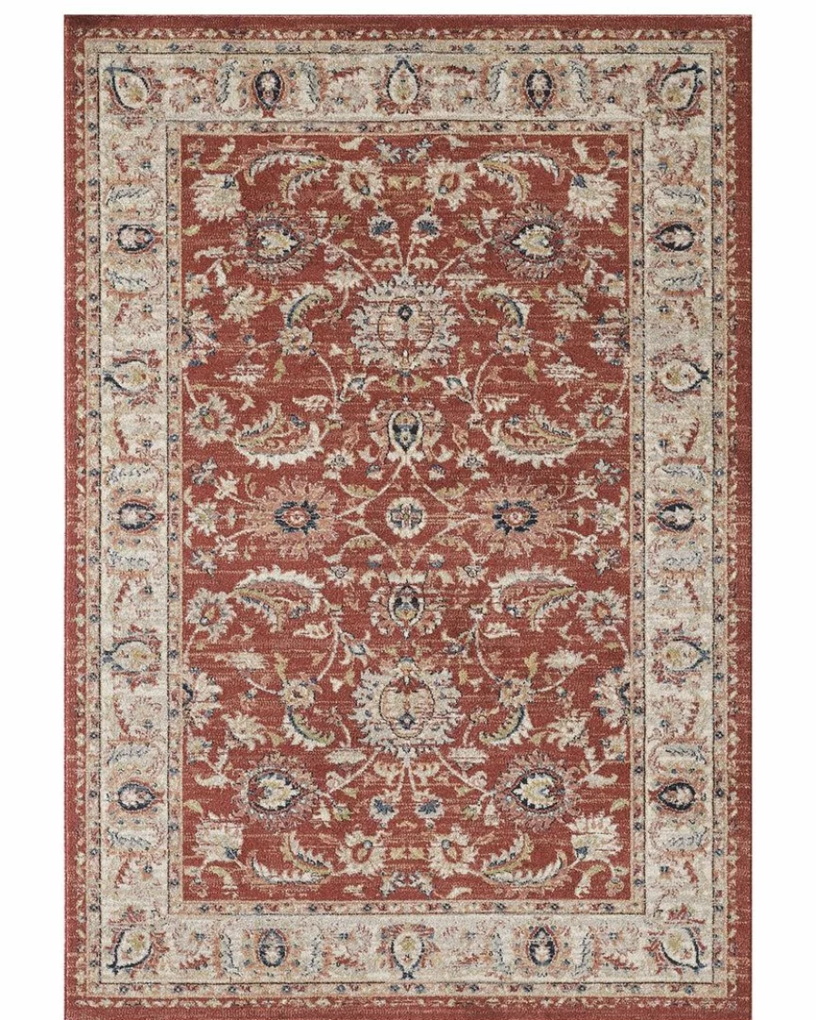 "Lone Fox Mabel Handmade Turkish Rug – Vintage Bohemian Style Area Rug for Living Room"