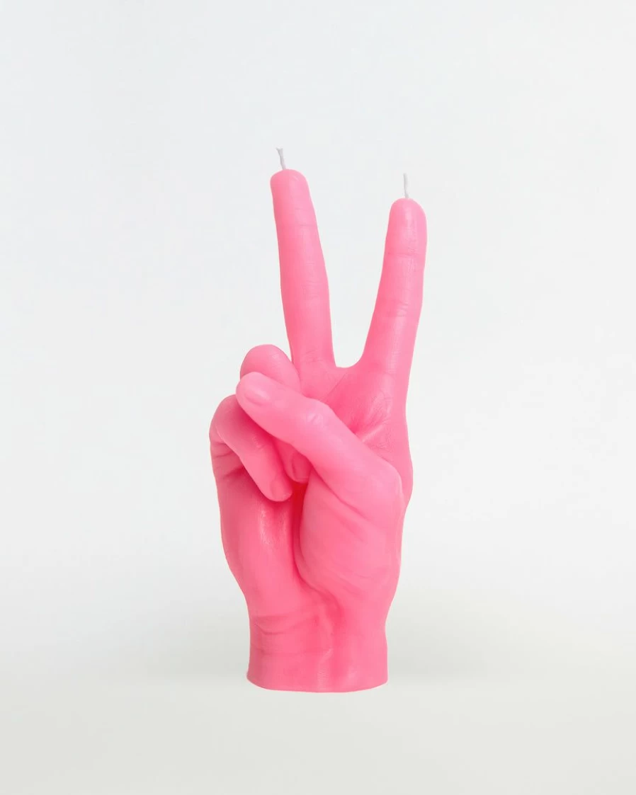 "54°C New Peace Sign Scented Candle – Eco-Friendly Soy Wax for Home Decor & Gifts"