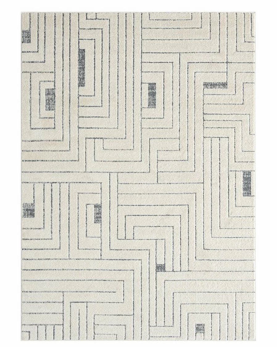 "Modern Geometric Area Rug - Stylish Home Decor for Living Room & Bedroom"