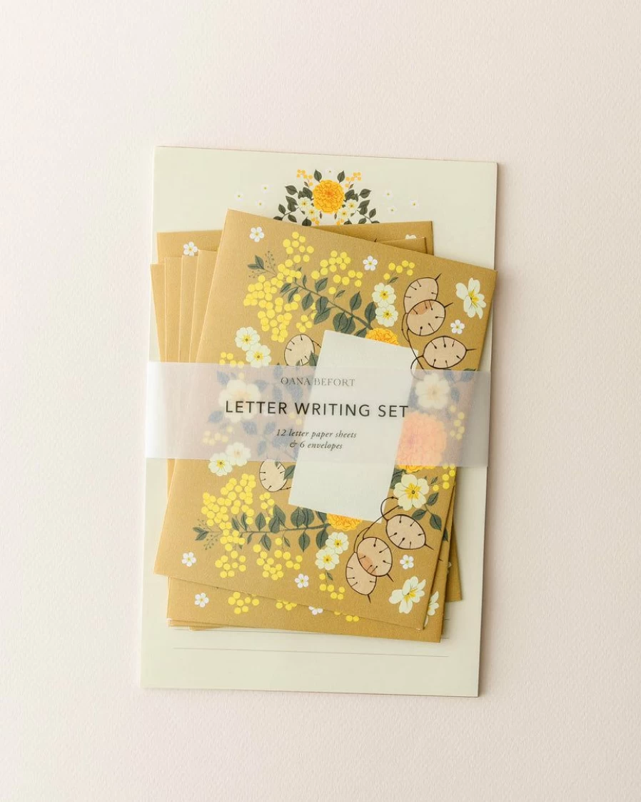 "Oana Befort Sunrise Letter Writing Set – Premium Stationery for Handwritten Notes & Cards"