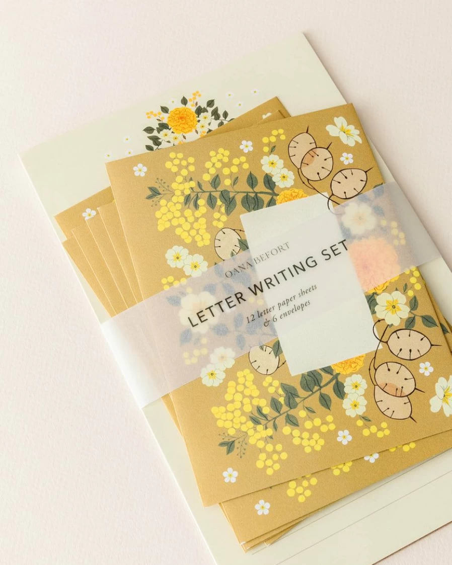 "Oana Befort Sunrise Letter Writing Set – Premium Stationery for Handwritten Notes & Cards"