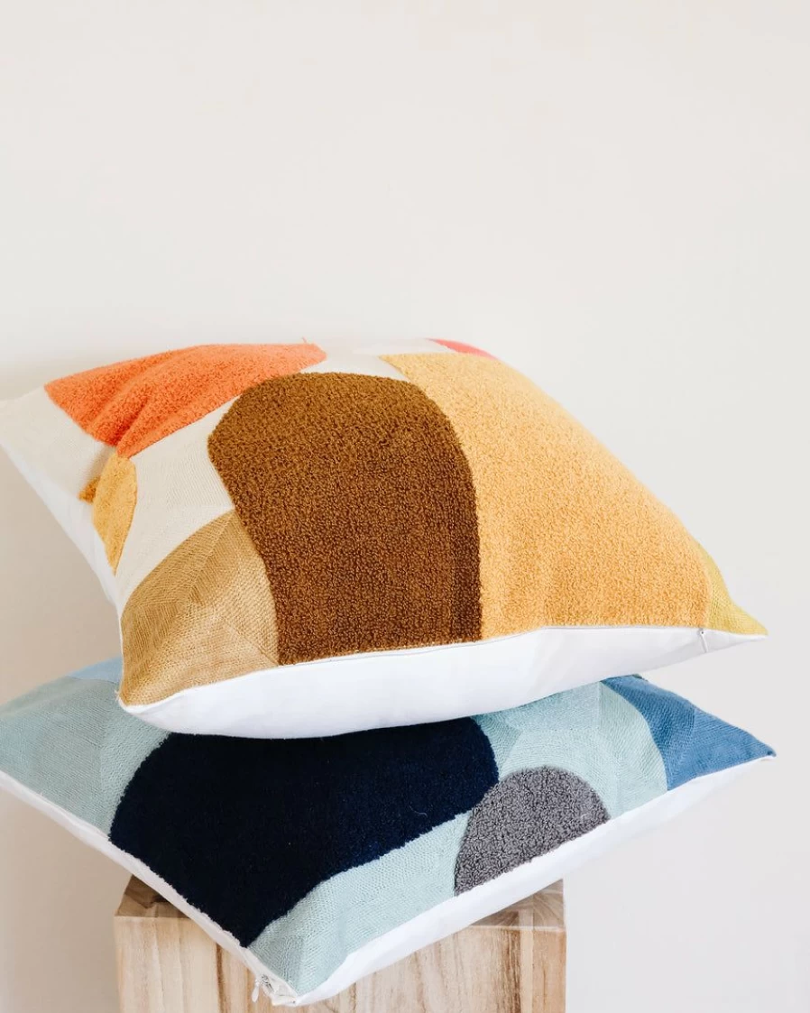 Lone Fox Canyon Geometric Block Print Decorative Pillow Cover