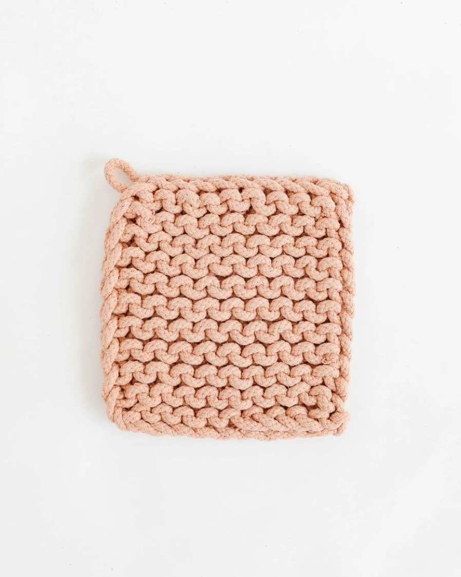 Pastel Crocheted Pot Holder - Creative Handmade Kitchen Accessory for Heat Protection