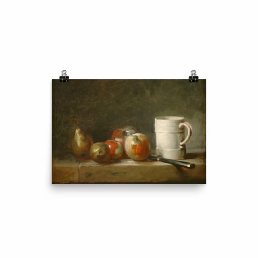 "Still Life With A White Mug Art Print - Premium Home Decor Wall Art"