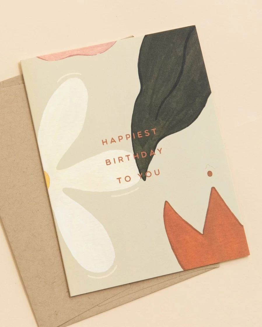 "Lone Fox Happiest Birthday Card - Unique & Fun Greeting Card for Birthdays"