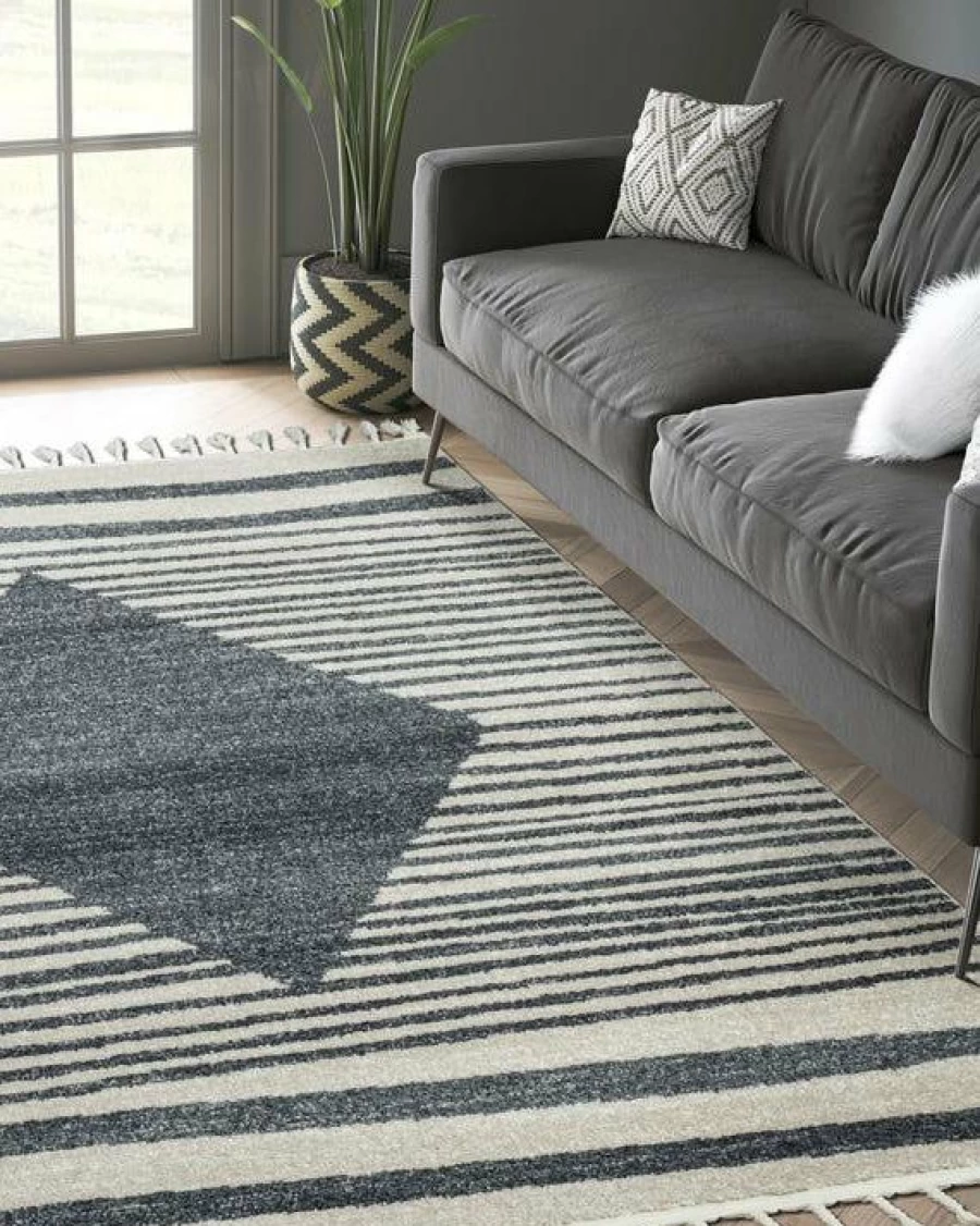"Lone Fox New Tibo Rug - Stylish and Modern Handwoven Area Rug for Home Decor"