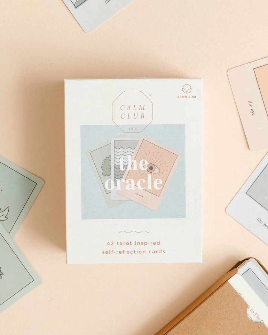 "Luckies Of London The Oracle Calm Club Deck – Premium Tarot Cards for Mindfulness & Relaxation"