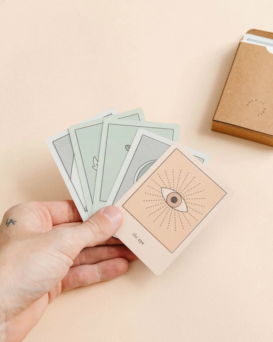 "Luckies Of London The Oracle Calm Club Deck – Premium Tarot Cards for Mindfulness & Relaxation"