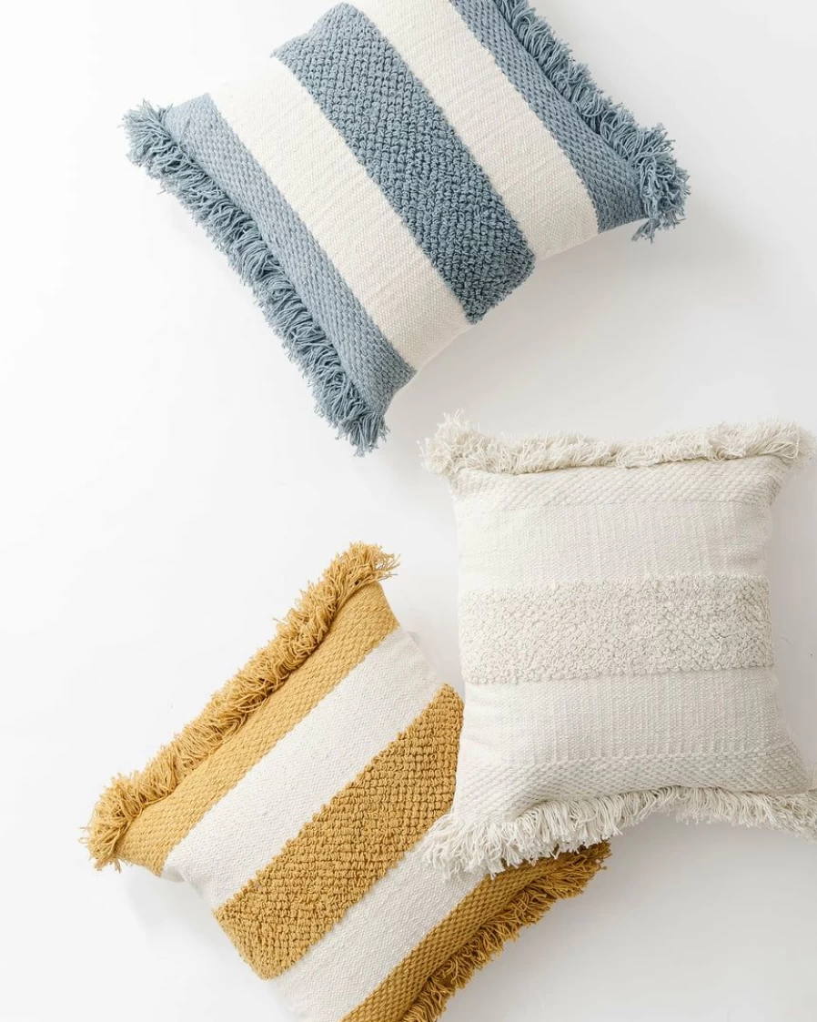 "Logan Fringe Pillow Cover - Modern Home Decor Cushion Case"