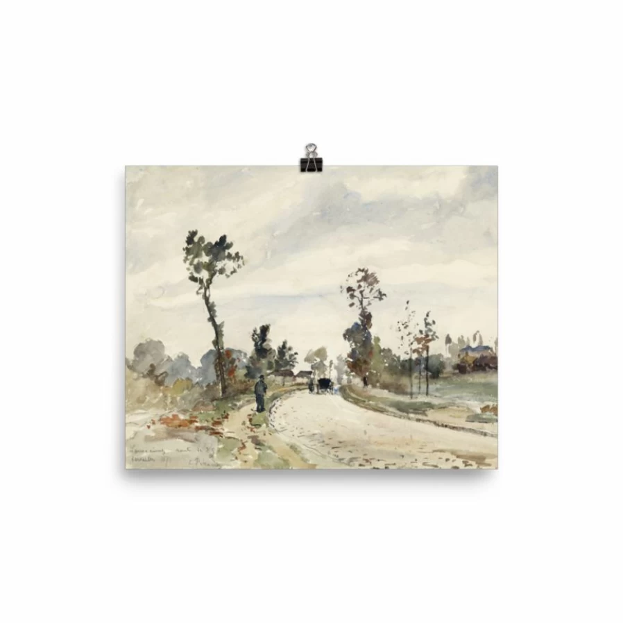 "Lone Fox Route De Saint-Germain Art Print - Modern Wall Art Poster - New Home Decor"