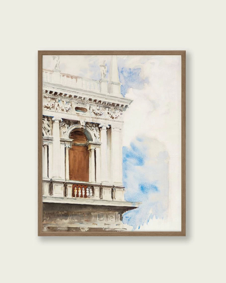 "Lone Fox 'A Corner Of The Library In Venice' Art Print – Premium Wall Art Decor Best Seller"
