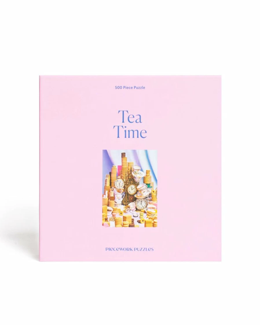 "500-Piece Tea Time Jigsaw Puzzle for Adults – Premium Quality Piecework Puzzles"