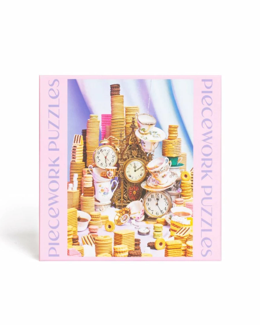 "500-Piece Tea Time Jigsaw Puzzle for Adults – Premium Quality Piecework Puzzles"