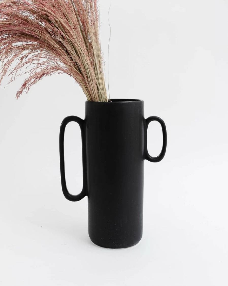 Asymmetrical Ceramic Vase for Modern Home Decor - Bloomingville Kado Design