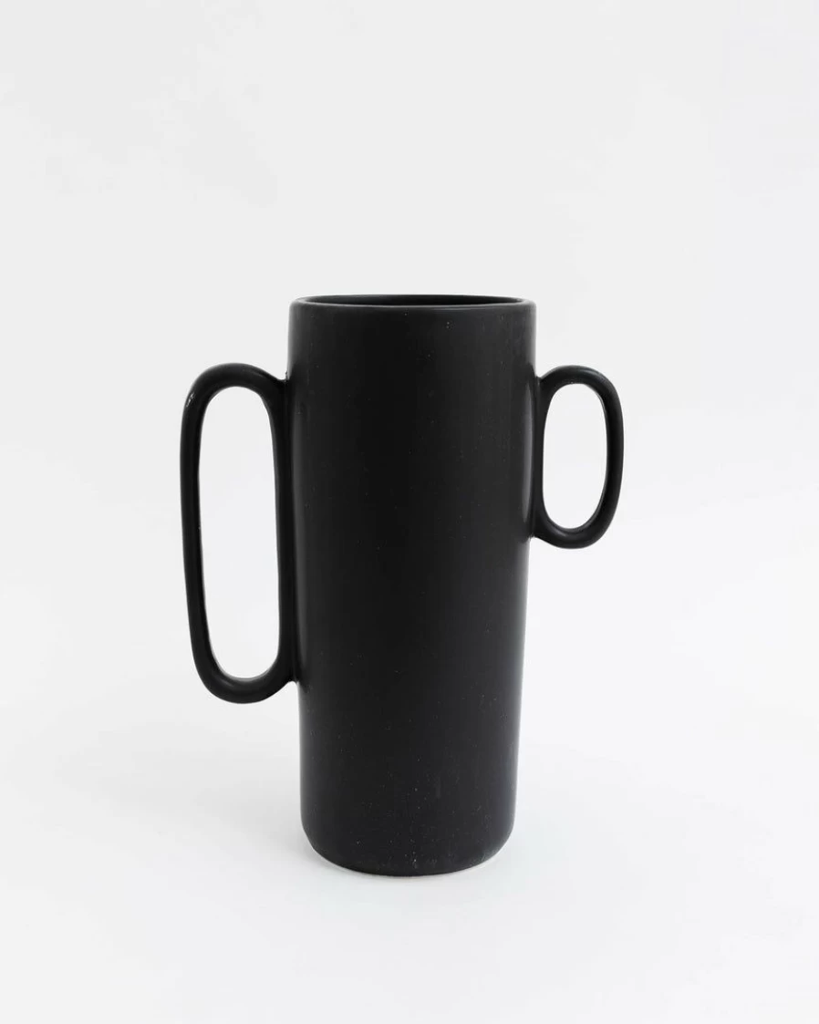 Asymmetrical Ceramic Vase for Modern Home Decor - Bloomingville Kado Design