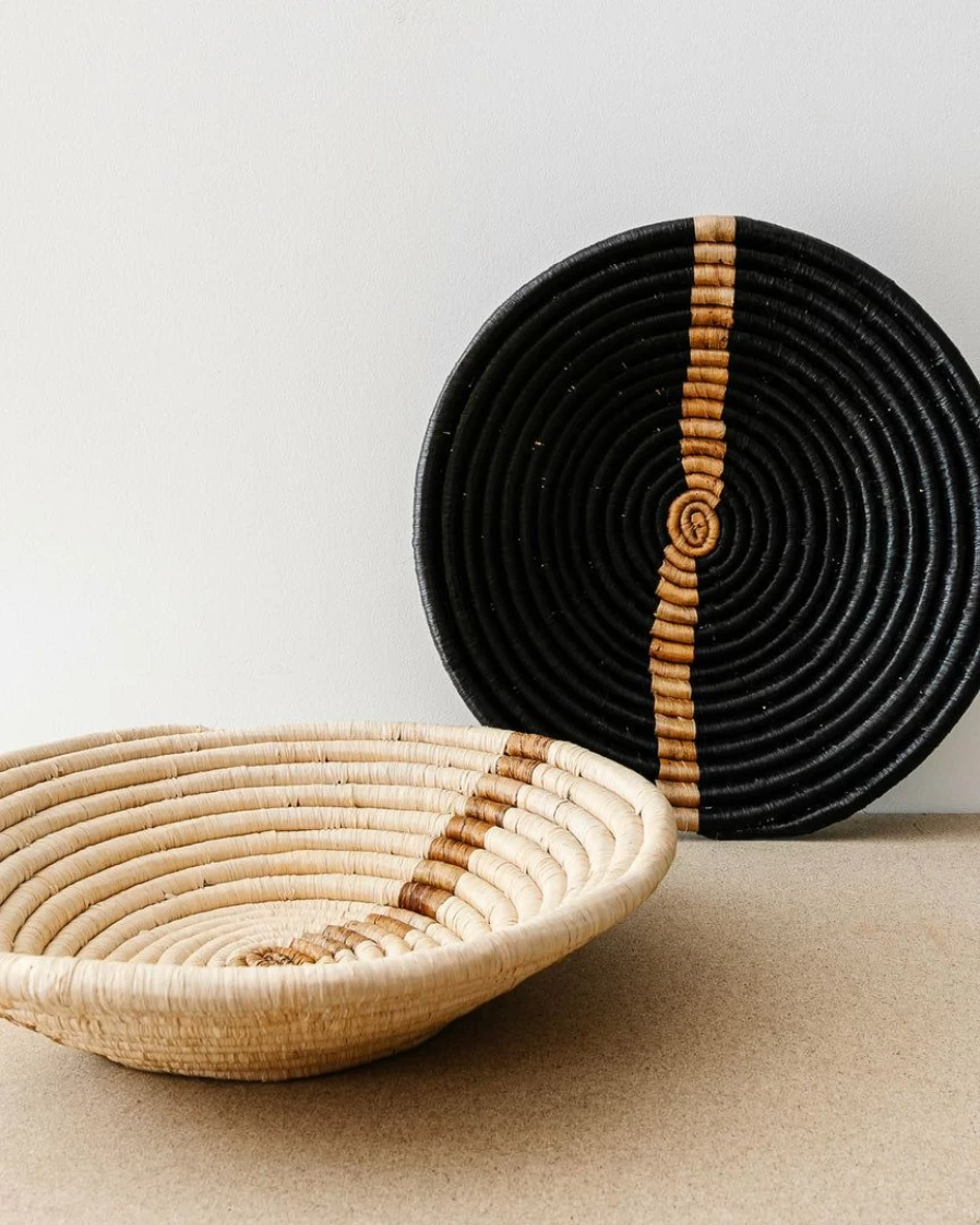 Hand Woven Striped Decorative Bowl - Indra Design - Best Seller Home Decor
