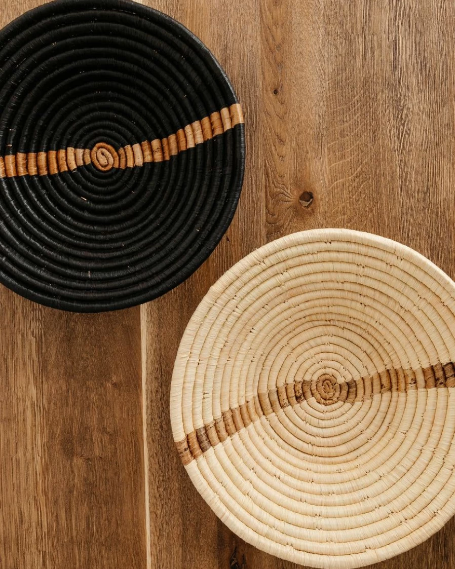 Hand Woven Striped Decorative Bowl - Indra Design - Best Seller Home Decor