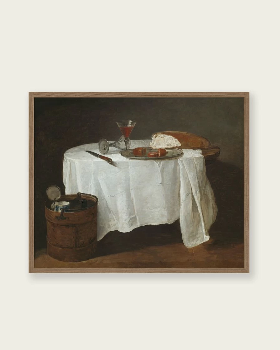 "Lone Fox 'The White Tablecloth' Art Print – Premium Wall Art Decor Best Seller"