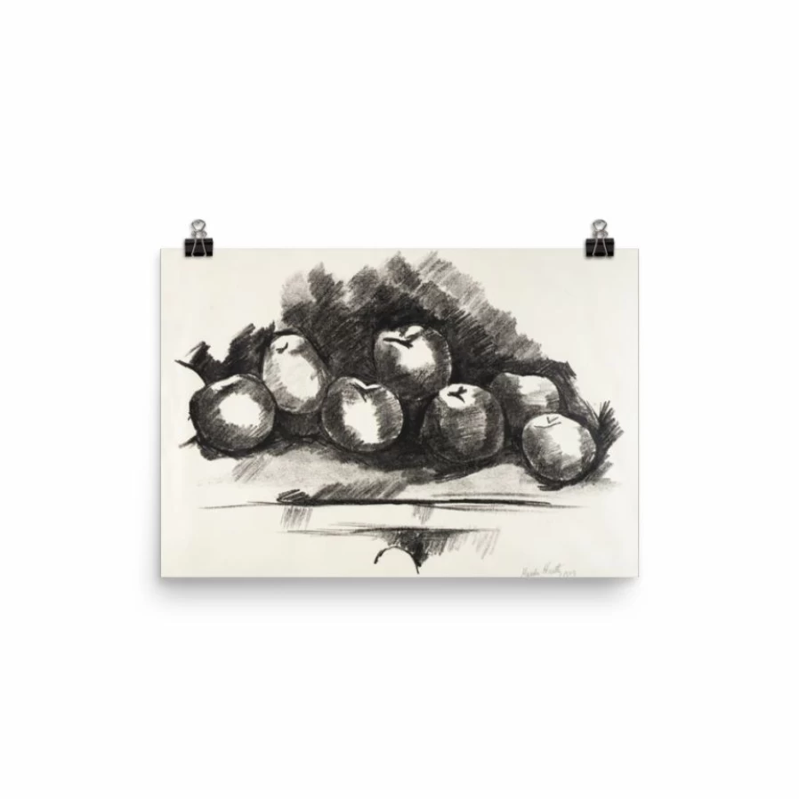 "Lone Fox 'Apples On Table' Art Print - Premium Wall Art Decor"