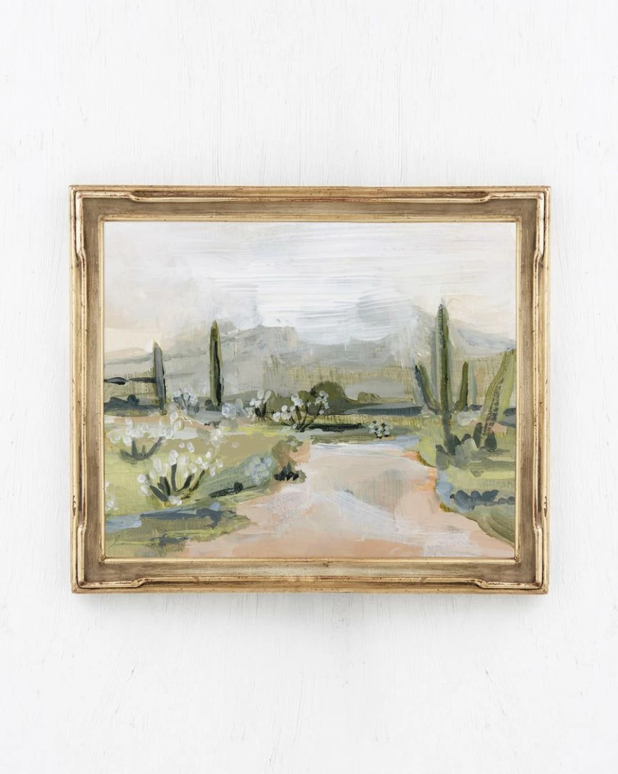 "Desert Rain" Landscape Canvas Wall Art Print - Lone Fox Modern Home Decor