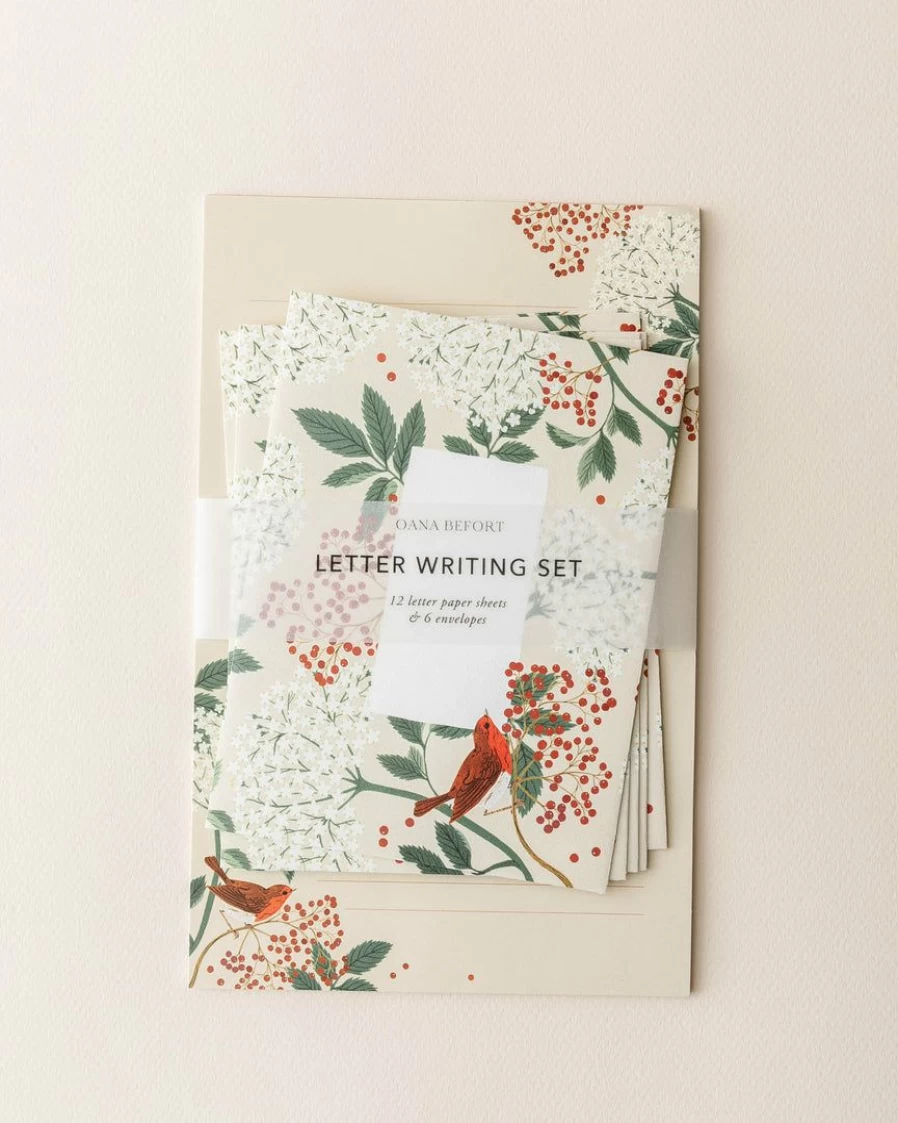 Elderberry Letter Writing Set by Oana Befort - Vintage Stationery Collection