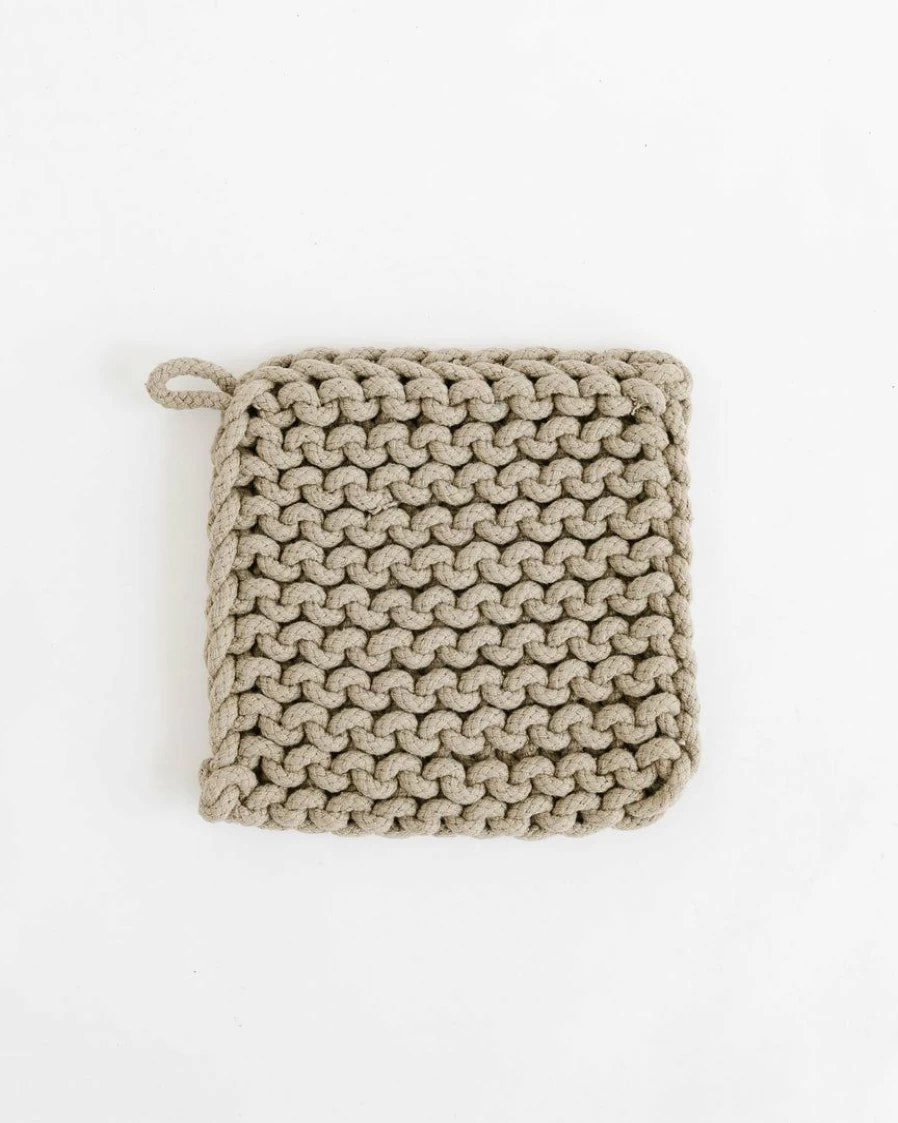 Handmade Crocheted Citronella Pot Holder - Creative Kitchen Accessory for Heat Protection