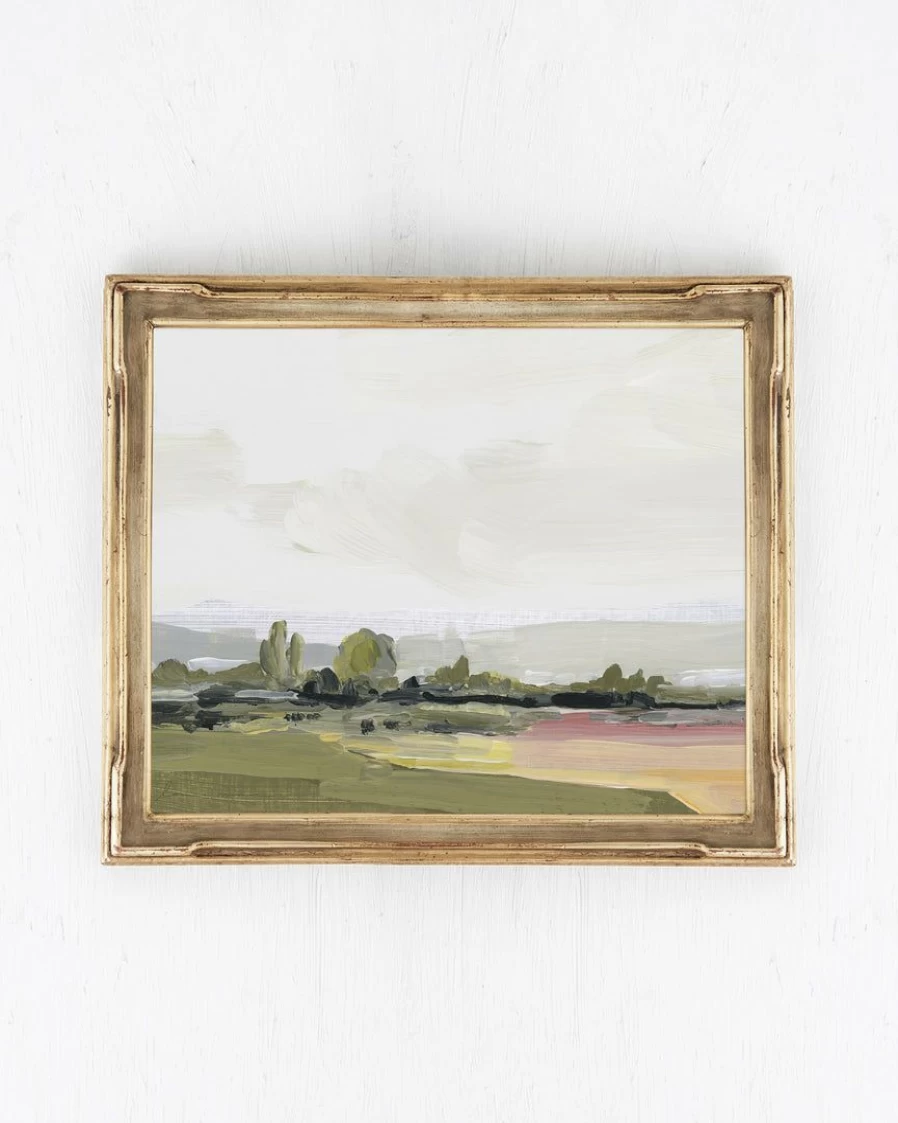 "Laurie Anne Art 'Costa Brava' Premium Canvas Wall Art Print - Coastal Landscape Painting"