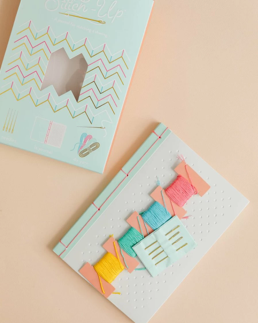 "Luckies Of London Premium Stitching Craft Journal Kit for Creative DIY Scrapbooking"
