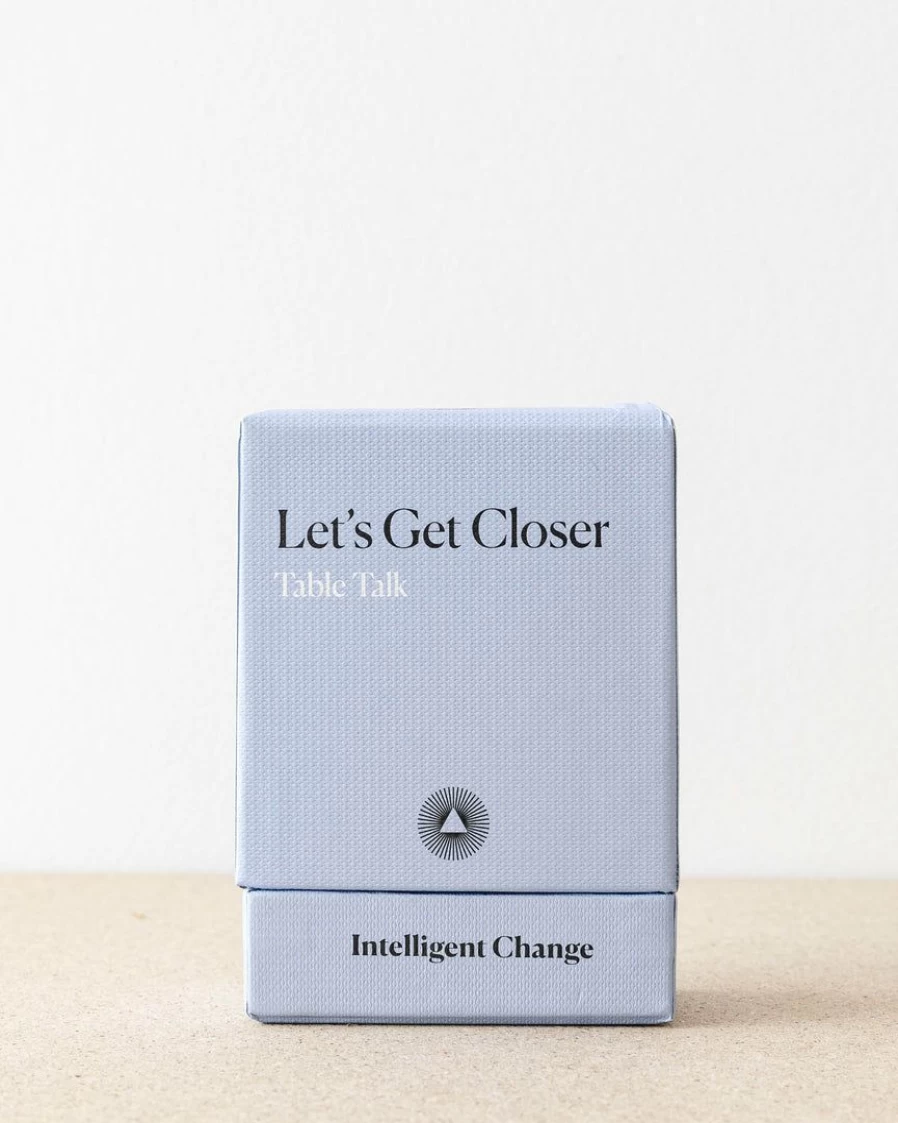 "Let's Get Closer Table Talk Card Game - Conversation Starter Cards for Meaningful Connections"